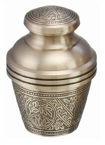 โกศเผาศพสัตว์เลี้ยง PET สีดำแบบโมเดิร์นพร้อมลวดลายสลัก - Product Image 4