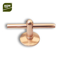 Gagang Pintu Geser Dapur Model Euro T, Gagang Kabinet, Kenop Tarik, Warna Rose Gold HOWTOOL C206-GR Garansi 1 Tahun Taiwan Gratis
