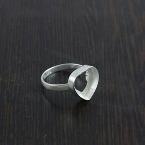 Pur solide 925 argent Sterling 15MM composant vierge lunette tasse anneau sans pierre à la main léger poids Collet plaine bijoux fins - Product Image 3