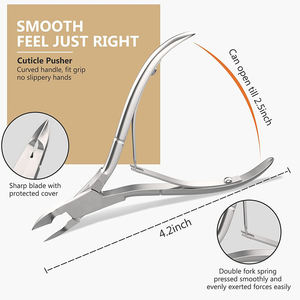 2022 Offres Spéciales Instruments de beauté Nail Art pince à cuticules tondeuse garniture peau morte outil de manucure Nail Art pince à cuticules - Product Image 4