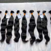 Cheveux vierges bruts alignés dans le sens de la cuticule, grade 11A, extensions de cheveux humains indiens, cheveux humains indiens bruts alignés dans le sens de la cuticule, cheveux de vison en vrac provenant d'Inde