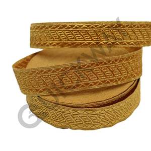 Tresse d'or Bullion de cérémonie | Tresse de cérémonie en mylar d'or dentelle personnalisée meilleure conception de broderie tresses de dentelle - Product Image 6