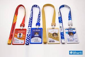 Lanière en satin personnalisée multicolore avec clip pour badge, longueur de 90 cm et impression de logo pour l'école et l'université - Product Image 6