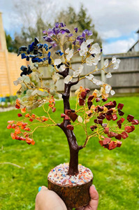 Árbol de piedras preciosas de siete chakras para decoraciones, árbol de piedras preciosas naturales de Fengshui, 300 chips, venta al por mayor - Product Image 2