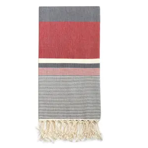 Brillante colorato A Strisce Peshtemal Asciugamano con Nappe | Personalizzato di Marca Tessuto di Colore di Base Classico Pestemal % 100 Cotone