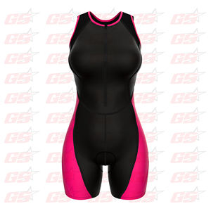 Mono de Triatlón de manga corta para mujer, ropa deportiva para bicicleta de carretera, para correr - Product Image 1