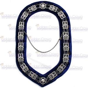 Masonic Regalia Past Master Chain Collar plateado | Proveedor de collar de cadena masónica - Product Image 1