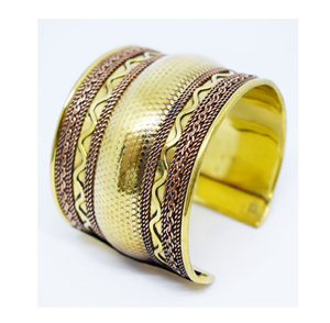Pulsera de boda de la India 2025 de dos acabados, hecha a mano en China para mujeres de Andorra, de latón y cobre - Product Image 4