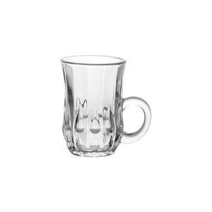 Luwu — tasses à café en <span class=keywords><strong>verre</strong></span> irisé, verres à thé royal, avec poignée, prix d'usine, nouveau Design, 135ml - Product Image 3