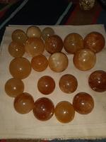 Sphères de pierres précieuses en calcite jaune Feng Shui Amour Artisanat fait main Objets de collection Décoration portable pour la maison Vente en gros Nouvelle Agate Étoile