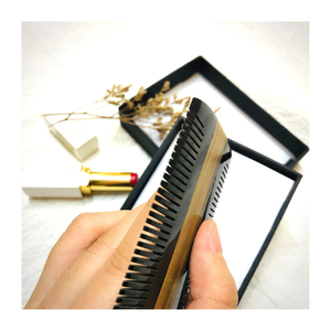Peigne à cheveux en forme de corne de cargot blanc, pour hommes et femmes, peigne à oreilles large fait à la main avec logo personnalisé et bon marché, boutique - Product Image 3