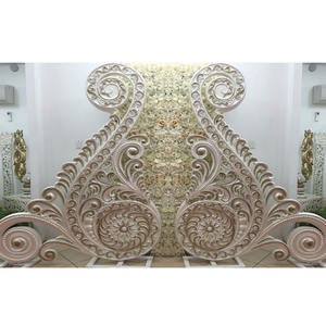 Wedding <b>Stage</b> Fiber Paisley Decoration Hindu Wedding Designer Fiber Paisley Decor Imperial Wedding Paisley Decoration <b>Props</b>. - Product Image 1