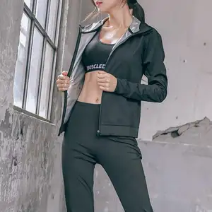 High Quality Sauna Jacket Women Gym Workout Body Shaper Hot Polymer