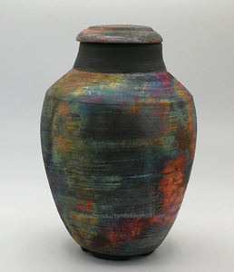 Urne funéraire à finition antique Plusieurs couleurs pour cendres humaines - Product Image 2