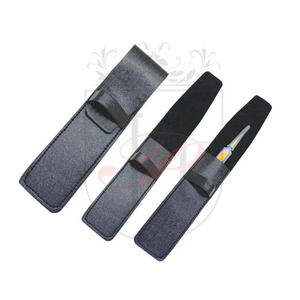 Bolsa de cuero negro para pinzas de extensión de pestañas, Etiqueta Privada, pinzas de cejas de acero inoxidable de alta calidad - Product Image 1