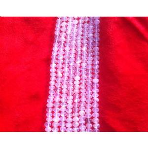 Cuentas redondas lisas de piedra lunar - Product Image 1