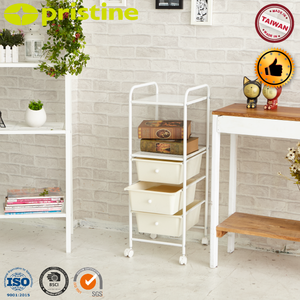 Chariots de rangement modernes à 5 niveaux en métal maillé, vente en gros, meilleure vente, chariot de rangement pour la maison, fabricant taïwanais, outils de salle de bain - Product Image 2