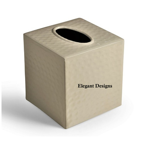 Designer de qualité supérieure boîte à mouchoirs en métal de qualité supérieure distributeur de mouchoirs fait à la main boîte à mouchoirs décorative de luxe en gros meilleure - Product Image 5