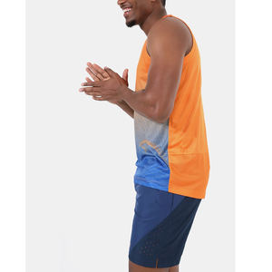 เสื้อกล้ามถักรัดรูปสำหรับผู้ชายแห้งเร็วเป็นมิตรกับสิ่งแวดล้อมเสื้อกล้ามวิ่งออกกำลังกายในยิมออกแบบได้ตามต้องการ - Product Image 6