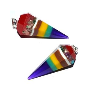 Colgante orgonita multi-capa de péndulos colgantes para EMF de curación de protección - Product Image 1