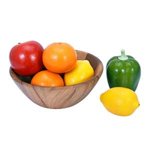 Classic Design Acacia Wooden Salad Serving Bowl Essential Kitchenware and Tableware <b>for</b> Fruit & Cooking Wood Bowls <b>Set</b> - Product Image 1