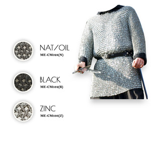 Anillo sólido remachado plano con mangas de tres cuartos con cota de malla de cuña calibre 9MM 17 empresa de fabricación más grande - Product Image 4