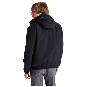 Chaqueta bomber impermeable acolchada para hombre con Forro cálido y cuello redondo acanalado - Product Image 3