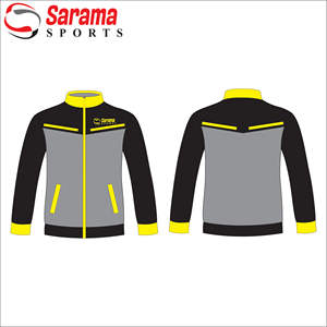 เสื้อแจ็กเก็ตโค้ชโพลีเอสเตอร์สำหรับผู้ชายพิมพ์โลโก้แบบกำหนดเองด้านหน้าผ้าไนล่อนกันลม - Product Image 2