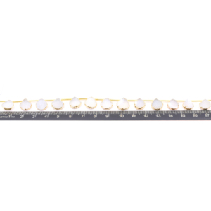 Druzy blanco 8 a 10 MM en forma de corazón lado perforado chapados en oro 13 cuentas Strand - Product Image 3