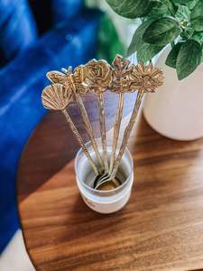 Couverts élégants pour hôtels Couverts Ustensiles de cuisine Fourchette Cuillère Plusieurs modèles Poignée en laiton avec ensemble PVD doré - Product Image 3