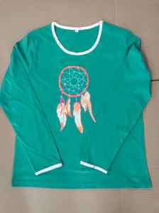 T-shirts personnalisés en coton de qualité supérieure pour femmes, t-shirts en coton de qualité supérieure, en coton recyclé, vente en gros, fabriqués en inde. - Product Image 6