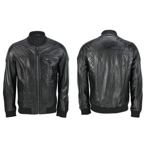 Veste coupe-vent softshell pour hommes personnalisée col montant saison d'hiver imperméable fermeture éclair noir décontracté vêtements unis en peau de vache - Product Image 1