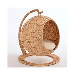 Natural <b>Wicker</b> Woven Seagrass Pet Dog and Cat Bed House Woven Seagrass Hanging <b>Basket</b> 2021 New Design From Vietnam - Product Image 1