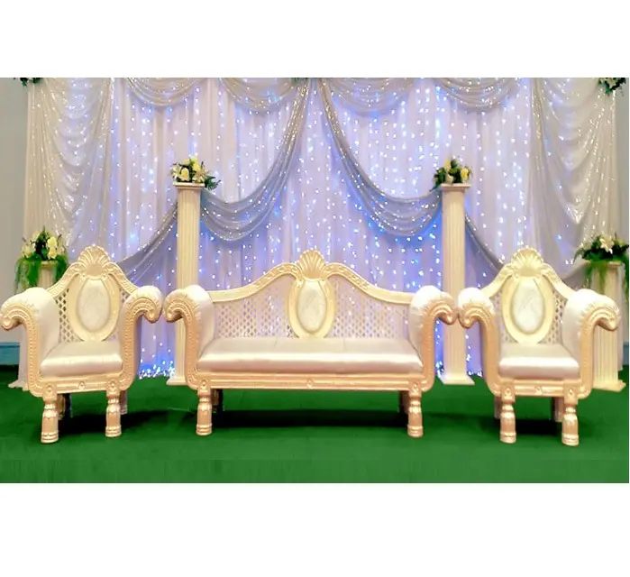 İngilizce düğün beyaz elmas koltuk takımı kraliyet roma düğün sahne koltuk takımı asya düğün İnci beyaz koltuk takımı