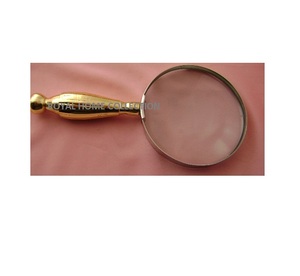 Loupe nautique plaquée or au design élégant avec dispositif d'agrandissement optique à poignée en aluminium aux prix de gros - Product Image 1