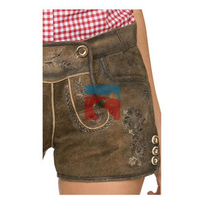 ชุดเครื่องแต่งกายเยอรมันแบบดั้งเดิม ทำจากหนังแท้ สำหรับเทศกาลอ็อกโทเบอร์เฟสต์ บาวาเรีย  หนังกลับหนา 1.2 มม. กันลม - Product Image 4