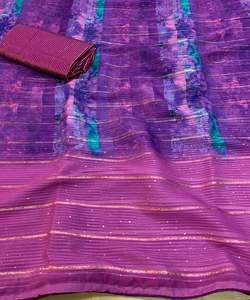 Sarees Party Wear Mariage Soie Banarasi Nouveau Designer Sari avec Blouse non cousue Pièce Indienne Femme Prix le plus bas par Vêtements Apparelgarment - Product Image 2