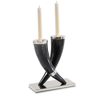 Candelabro de cuerno de oveja para restaurante/hoteles, soporte de vela de acero con soporte y artículos de fiesta en casa - Product Image 6