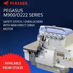 จักรเย็บผ้ารุ่นใหม่ <span class=keywords><strong>Pegasus</strong></span> M932-<span class=keywords><strong>38</strong></span>-3x4(/D222)  แบบเย็บขอบและเย็บริมผ้า - Product Image 3
