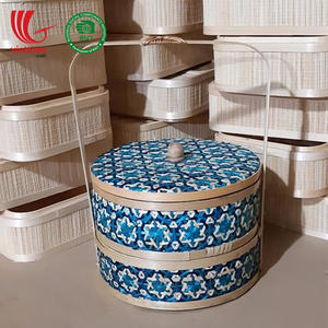 Boîte à bonbons en bambou, spécial, belle boîte à bonbons, fabriquée au Vietnam, - Product Image 1