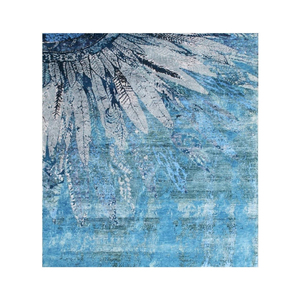 Tapis tibétain moderne noué à la main en laine/soie, qualité supérieure, pour la maison et les zones de prière, vente directe en gros Inde, toutes saisons - Product Image 1