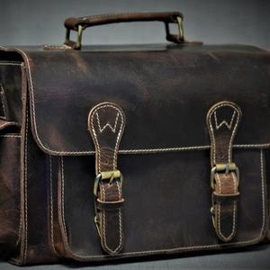 Sac à bandoulière en cuir véritable véritable de style vintage pour femmes SNR-0009 - Product Image 1