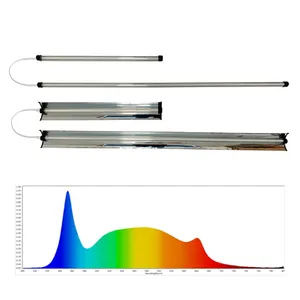 Bande lumineuse LED intégrée pour culture de plantes en intérieur, 48W, 2 m, T5, haute efficacité, lampe de croissance hydroponique, culture