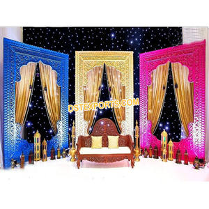 Árabe boda telón de Marcos paneles marroquí boda escenario de marcos de boda musulmana etapa Mehraab marcos - Product Image 1