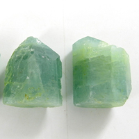Aigue-marine naturelle, pierre précieuse brute, cristal, minéral de guérison, 25-35mm, 50g, bleu/vert, certifié par un tiers, non traité