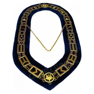 3 X Past Master Golden Tone Jewel For Masonic Collar Regalia Freemasons Pendent
