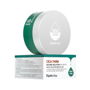 FARMSTAY CICA FARM NATURE SOLUTION EYE PATCH - Fabriqué en Corée Cosmétique - Élimine les cernes Algues marines Anti-rides Anti-âge - Product Image 3
