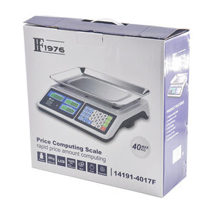 फल वाणिज्यिक संतुलन इलेक्ट्रॉनिक मूल्य गिनती पैमाने पर डिजिटल वजन पैमाने FF1976-423F एलईडी दोहरी-प्रदर्शन 40kg/5g 14191-423F - Product Image 5