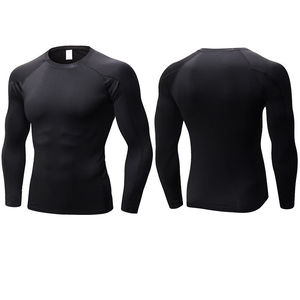Maillot de bain à manches longues pour hommes, LOGO personnalisé Mma, Surf Rush gardes, imprimé Rashie, Protection UV, gilet à séchage rapide, Protection contre les éruptions cutanées pour hommes - Product Image 1