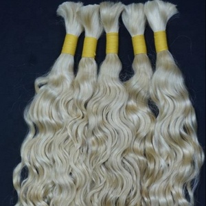 Extensions de cheveux humains blonds ondulés, tissages naturels, cheveux indiens vierges pour les grossistes - Product Image 3